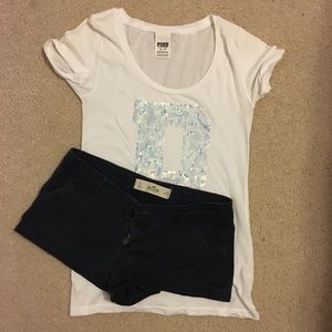 Navy hollister shorts